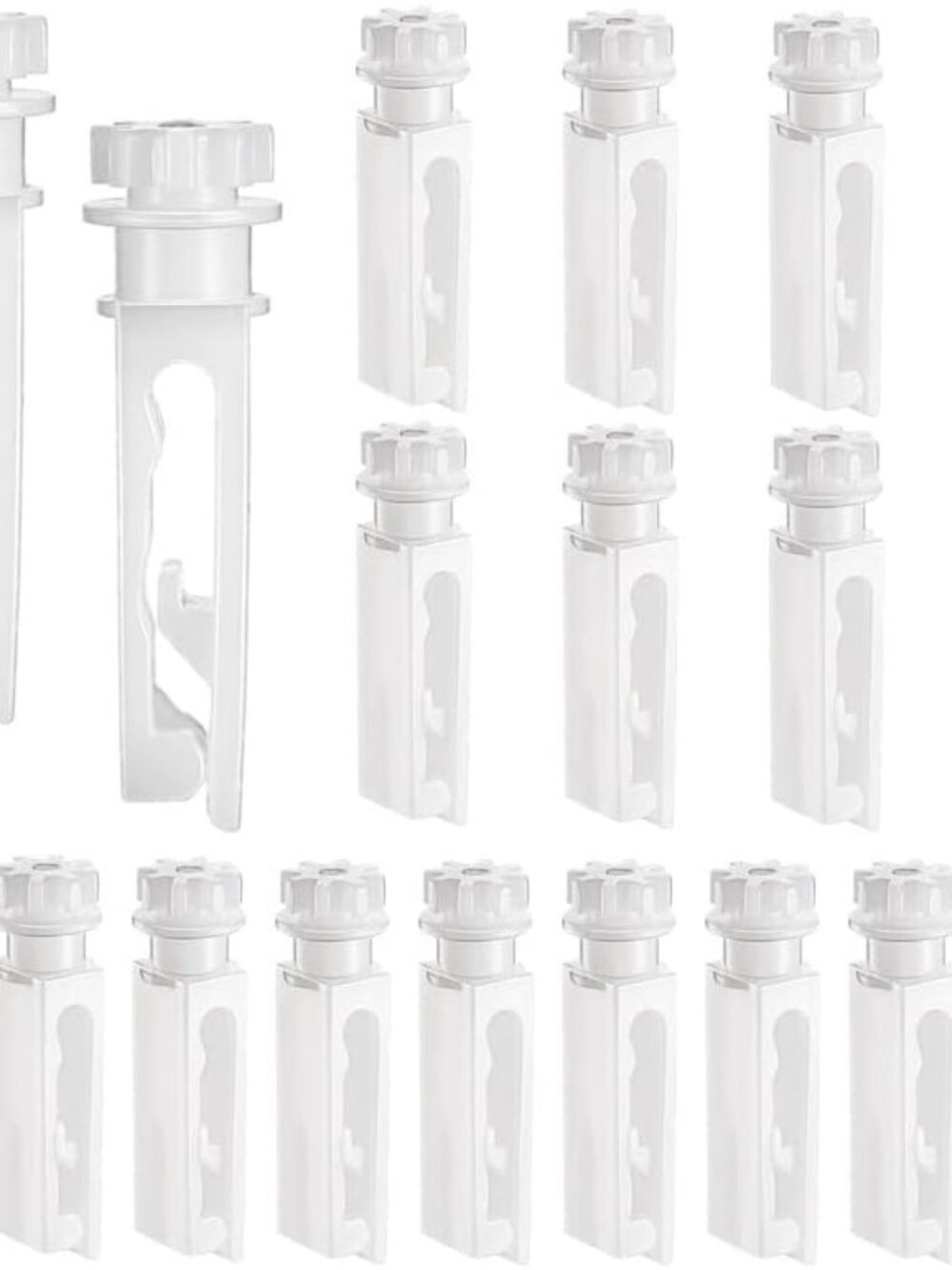12 Pieces Vertical Blind Clips Stems Replacement Parts